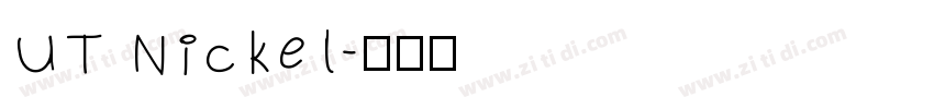 UT Nickel字体转换